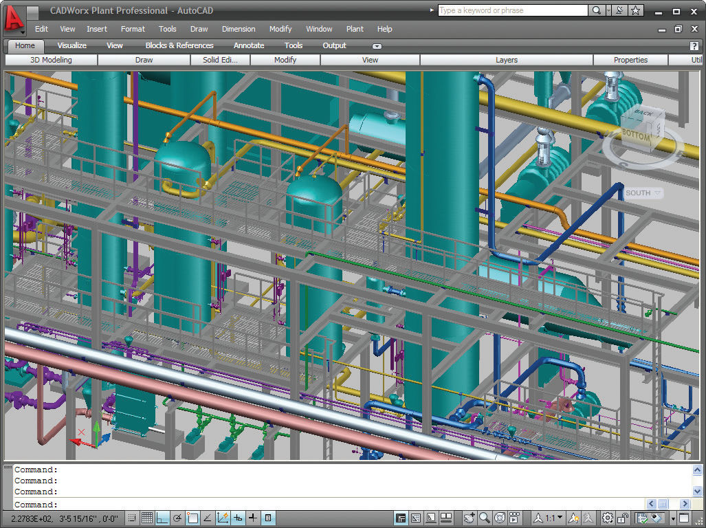 2D/3D CAD software for piping systems design